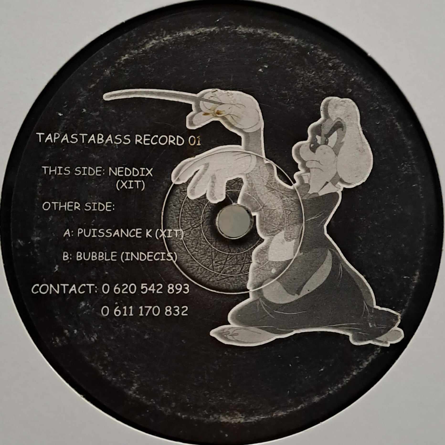 Tapastabass 01 - vinyle freetekno